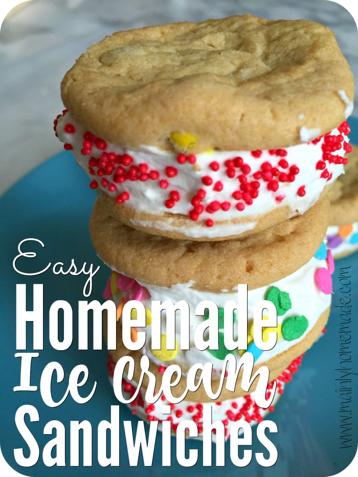 Easy Homemade Ice Cream Sandwiches