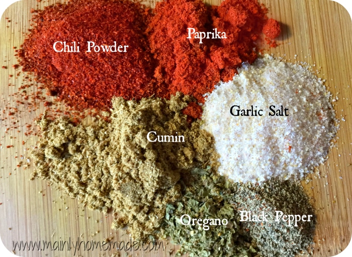 Homemade Fajita Seasoning spices