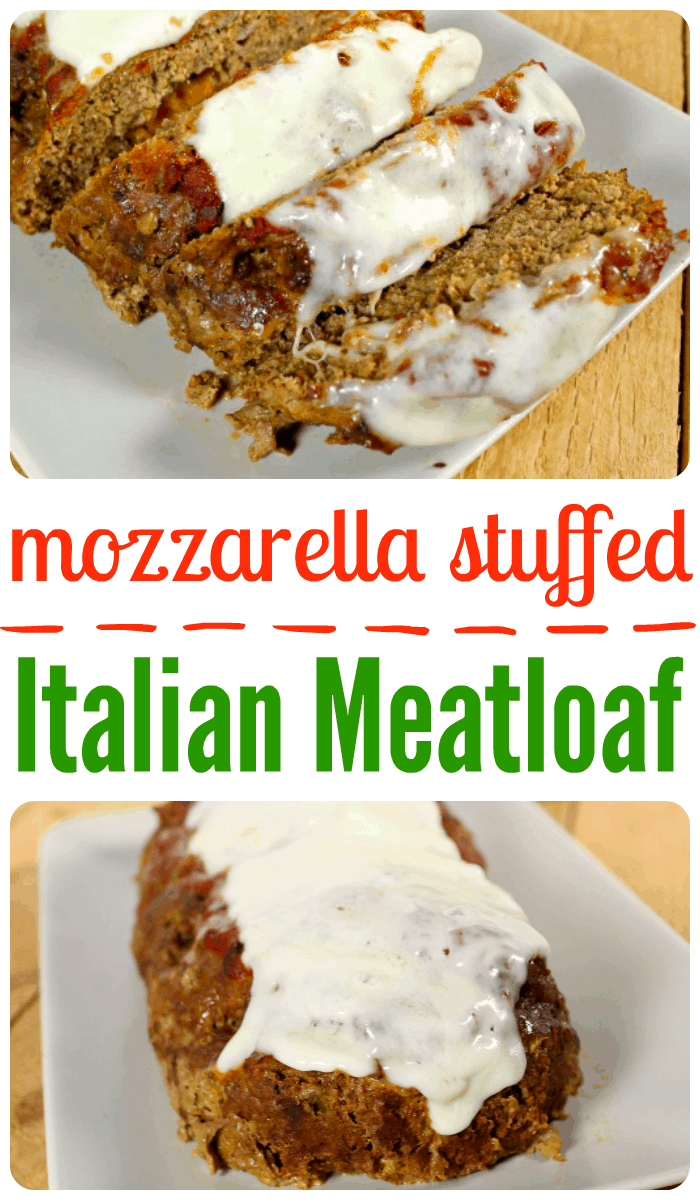 mozzarella stuffed italian meatloaf
