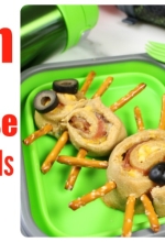 Spider Ham and Cheese Pinwheels Easy Lunch Idea