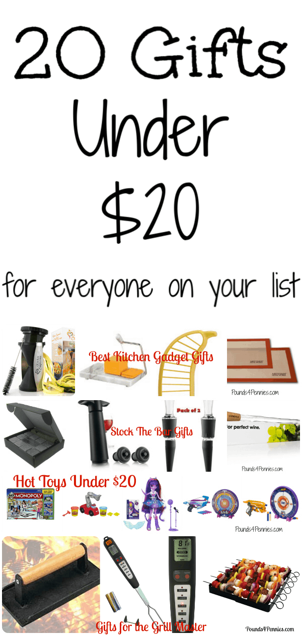 20 gifts for Under 20 dollars