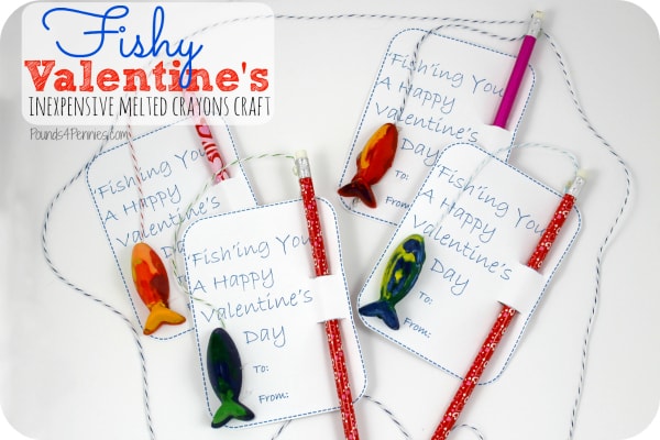 knife what's a craft Fishy Melted Homemade Crayon Valentines: Valentines