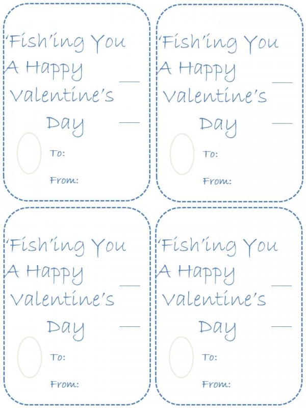 Homemade fish valentines