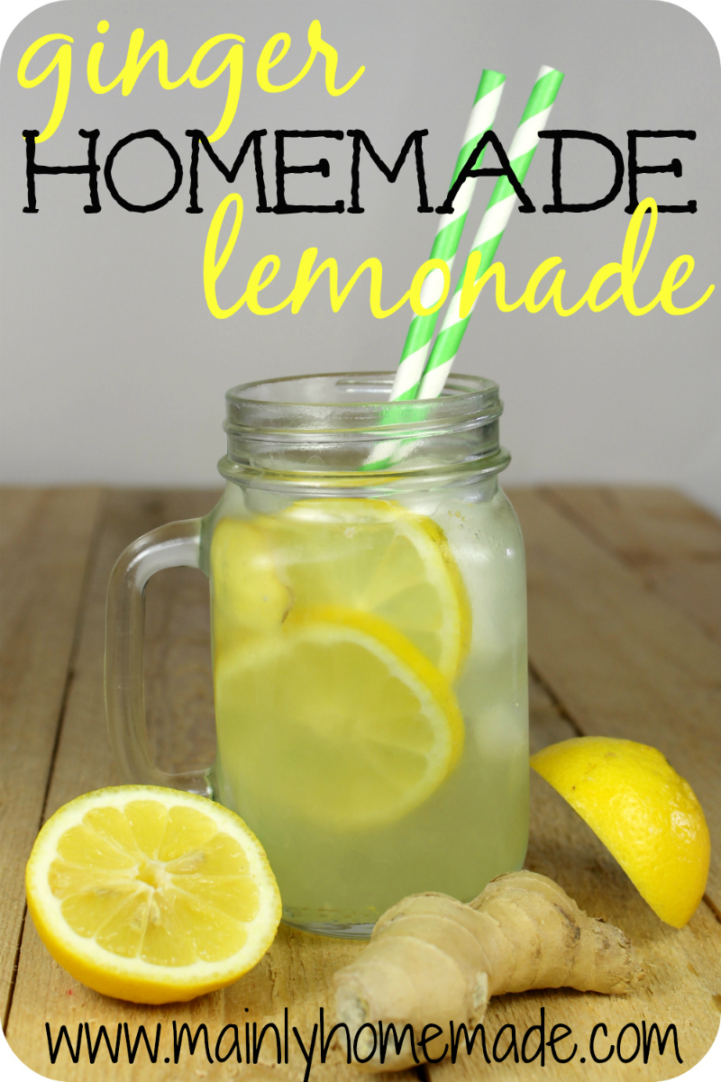 Add a little zing to your homemade lemonade recipe using a little ginger. 