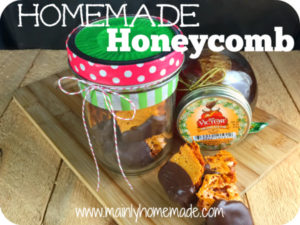 Chocolate Covered Homemade Honeycomb Gift idea