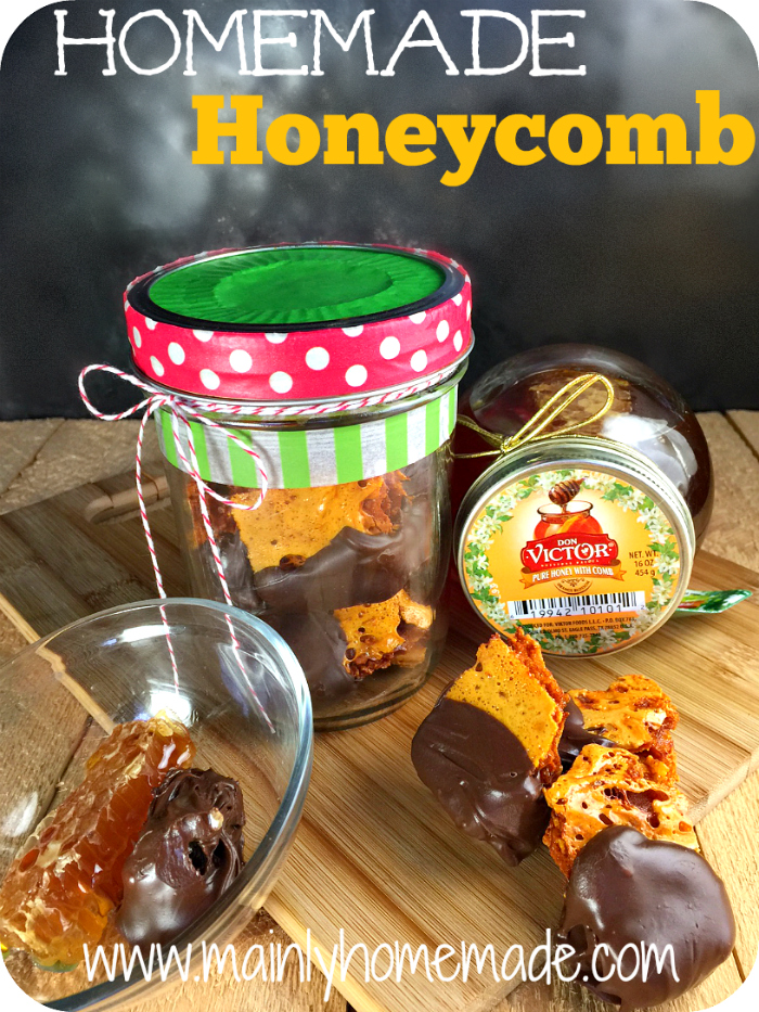 Chocolate covered Homemade Honeycomb