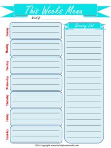 How to Meal Plan Planner