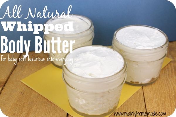 All Natural homemade whipped body butter