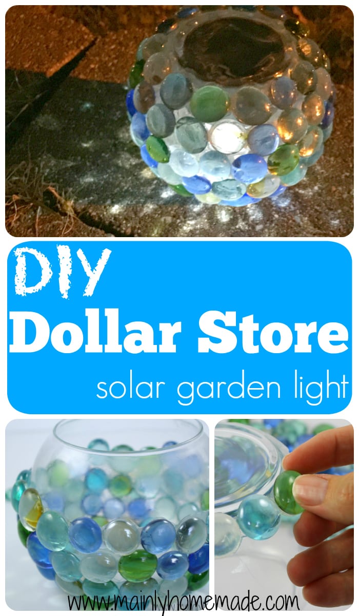 DIY solar garden globe light