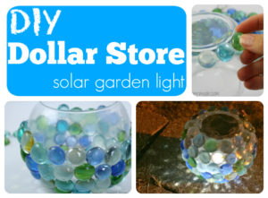 DiY solar garden globe light Dollar Store