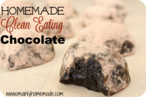 Homemade clean eating chocolate Candy