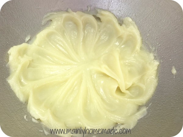 homemade whipped body butter in bowl