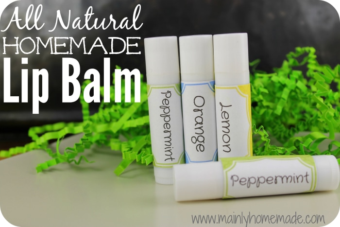 Homemade Lip Balm 3 Flavors