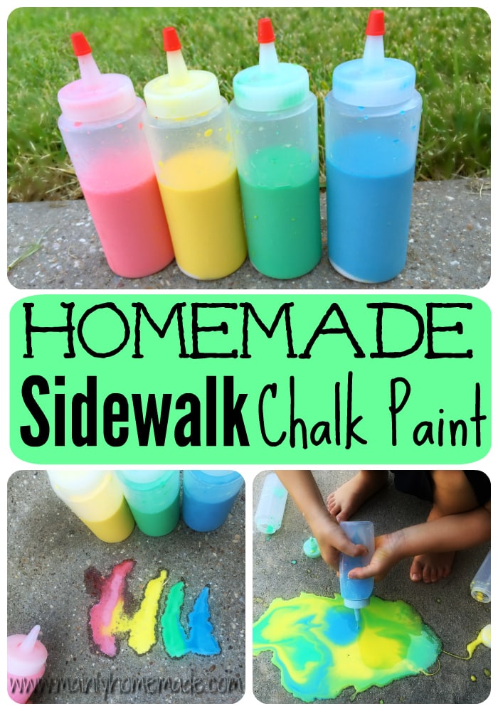Easy Homemade Sidewalk Chalk Paint