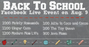 Back to school FB Live Event