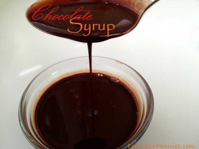 Homemade Chocolate Syrup Recipe spoon