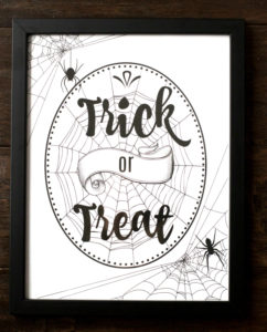 Trick or Treat Halloween Printable | Mainly Homemade
