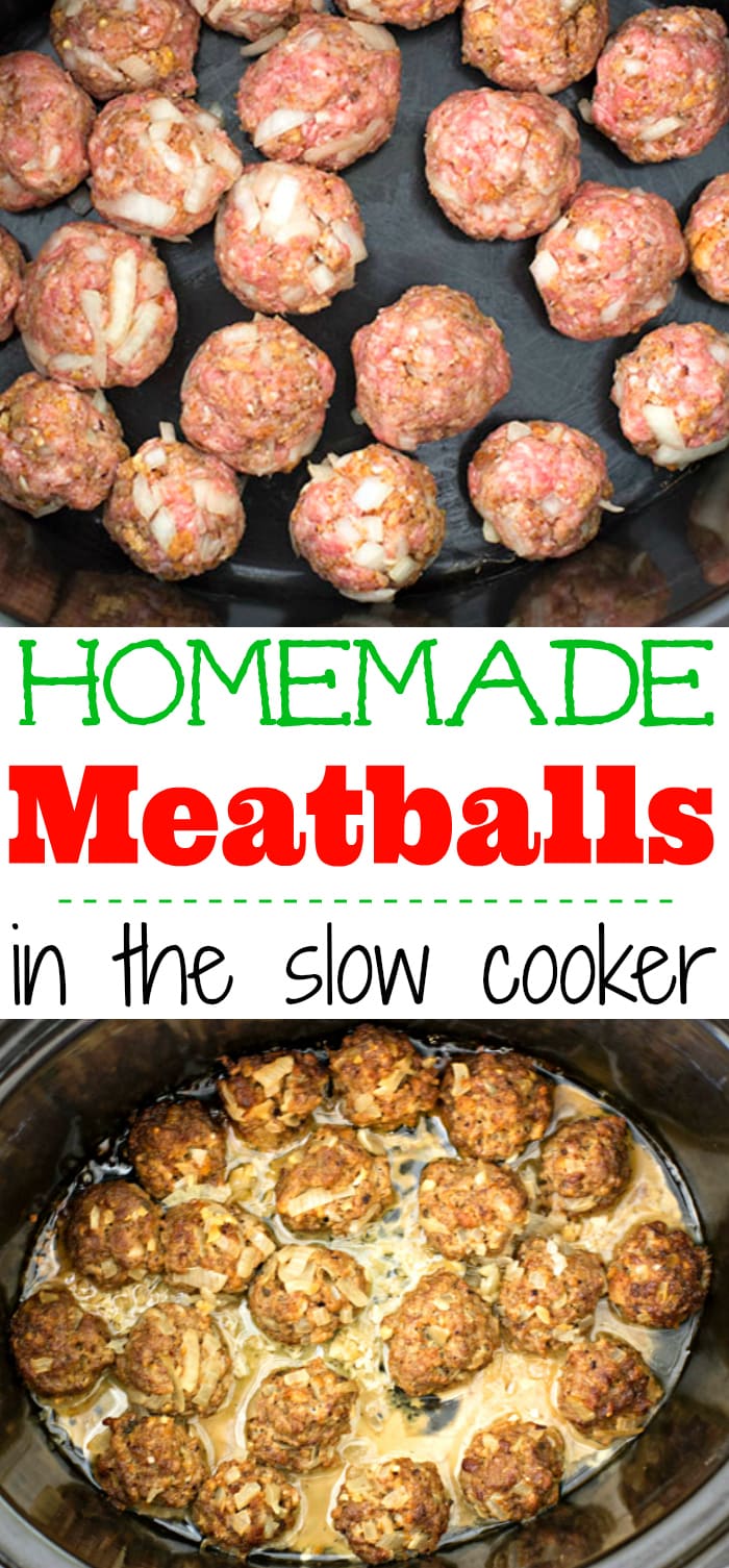 easy slow cooker homemade meatballs