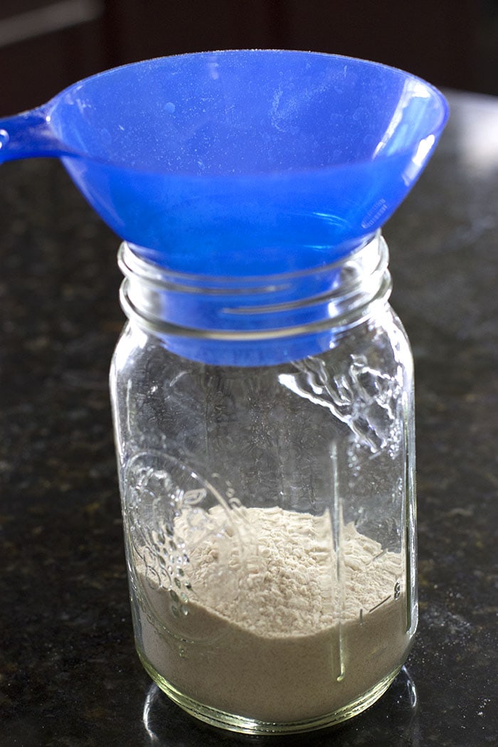 Adding Flour to Homemade brownie mix