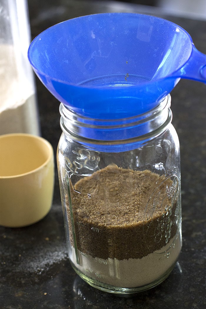 Adding brown sugar to homemade brownie mix