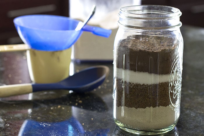 Adding chocolate to homemade brownie mix