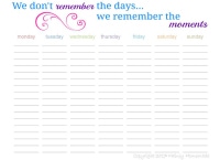 Daily Calendar Page small