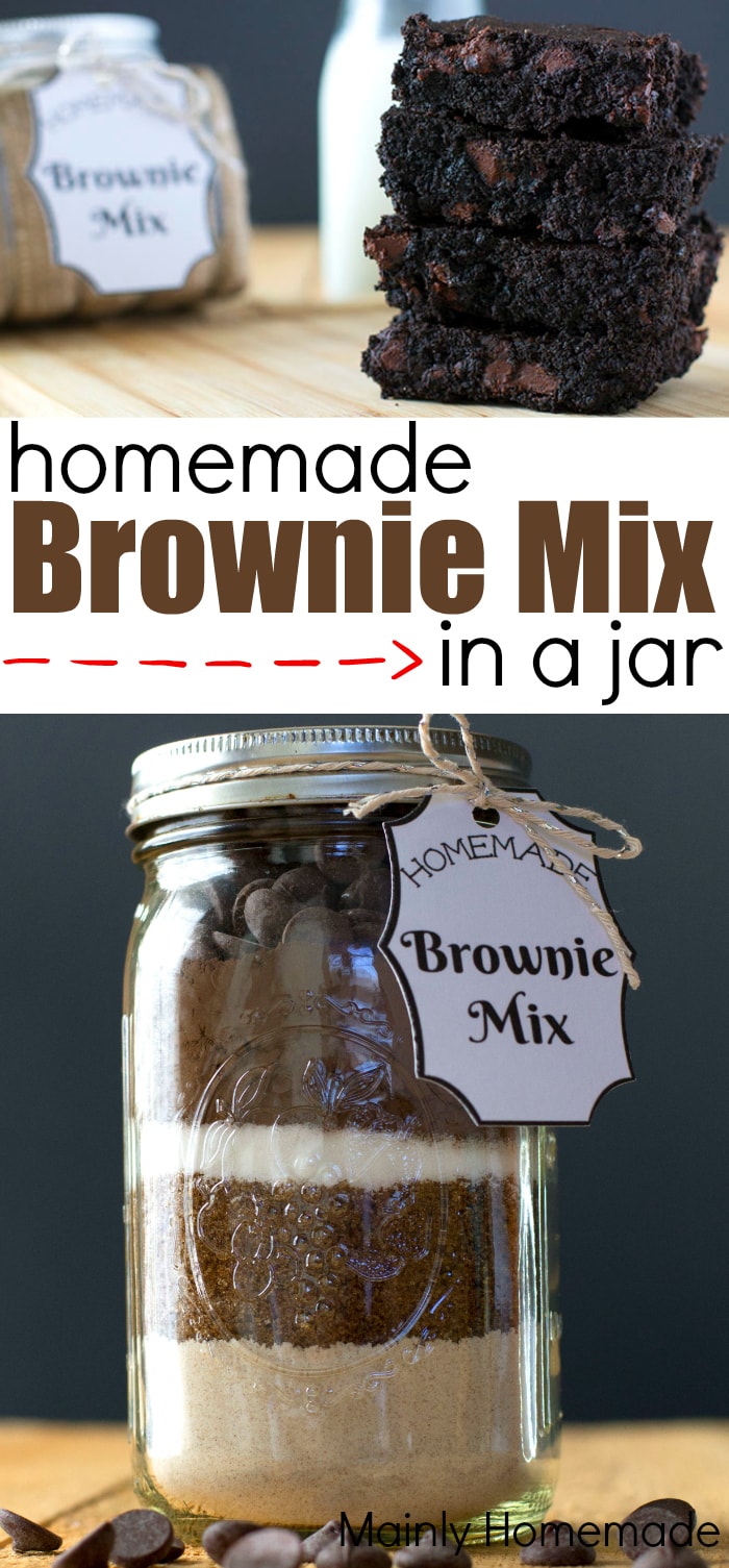 Homemade Brownie Mix in a jar