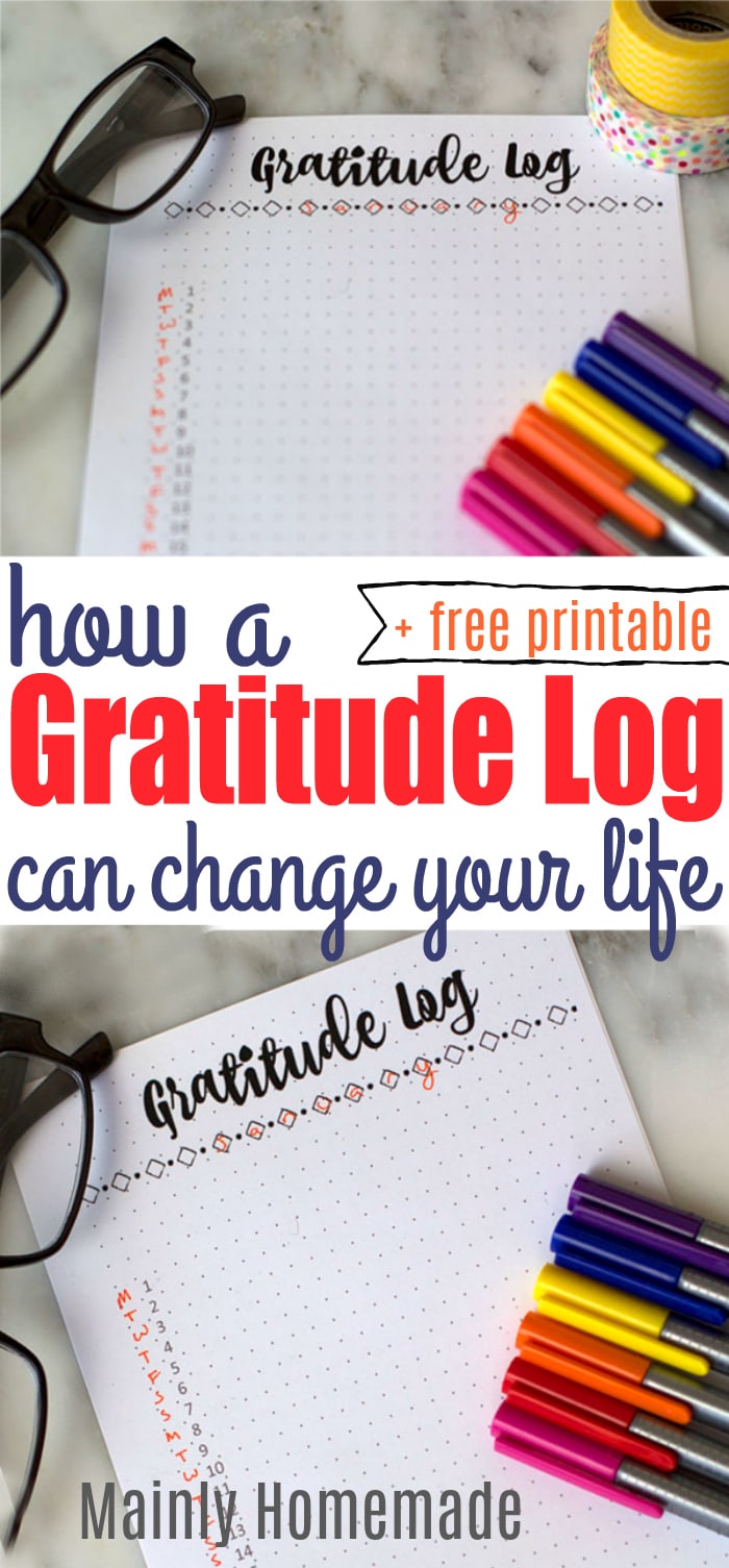 Gratitude Log Printable