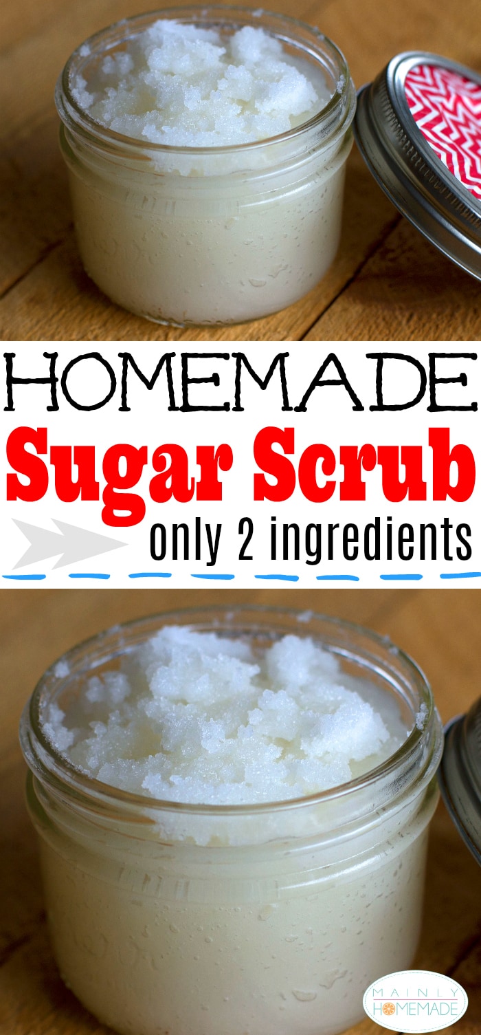 Homemade Sugar Scrub Only Two Ingredients